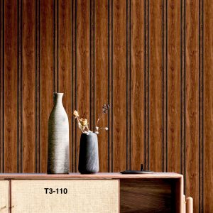 Wood Grain Double Group(Charcoals Louvers)  Wall Panel Pattern High Quality Deep Embossed Wallpaper