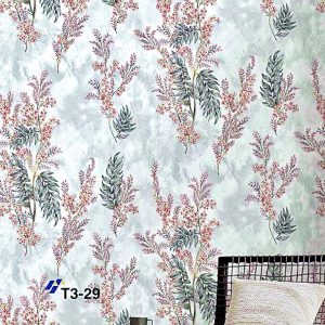 Floral With Leaf Premium Quality Deep Embossed Wallpaper