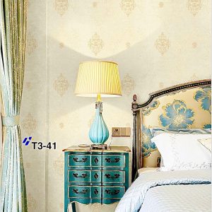 Damask Pattern Floral American Pastoral Wind 3D Premium Quality Deep Embossed Wallpaper