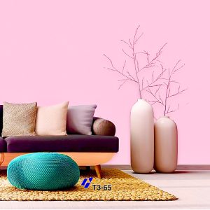 Plain Finish Glitters Pinkish Premium Quality Deep Embossed Wallpaper