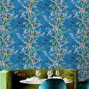 Floral Leaf Premium Quality Deep Embossed Wallpaper
