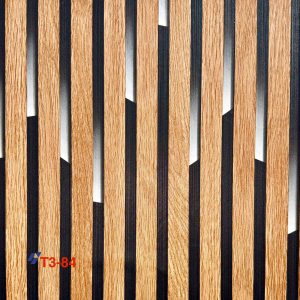 Acoustic Wall Panels Specially Louvers or Slatted High Quality Deep Embossed Wallpaper