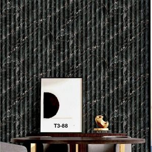 Marble Shade Louvers Pattern High Quality Deep Embossed Wallpaper
