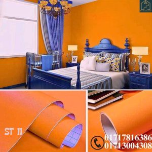 This is self adhesive sticker for furniture, Wall, Kitchen countertop Surface, Kitchen furniture. It is highly Polyvinyl Materials which waterproof, washable, heatproof. Its various color, marble pattern, wooden grain. available size(L-10feet,width-2 feet)