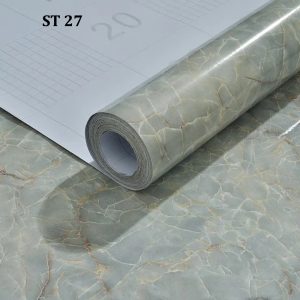 This is self adhesive sticker for furniture, Wall, Kitchen countertop Surface, Kitchen furniture. It is highly Polyvinyl Materials which waterproof, washable, heatproof. Its various color, marble pattern, wooden grain. available size(L-10feet,width-2 feet)