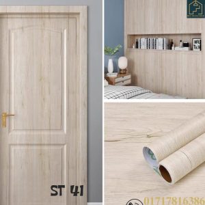 This is self adhesive sticker for furniture, Wall, Kitchen countertop Surface, Kitchen furniture. It is highly Polyvinyl Materials which waterproof, washable, heatproof. Its various color, marble pattern, wooden grain. available size(L-10feet,width-2 feet)