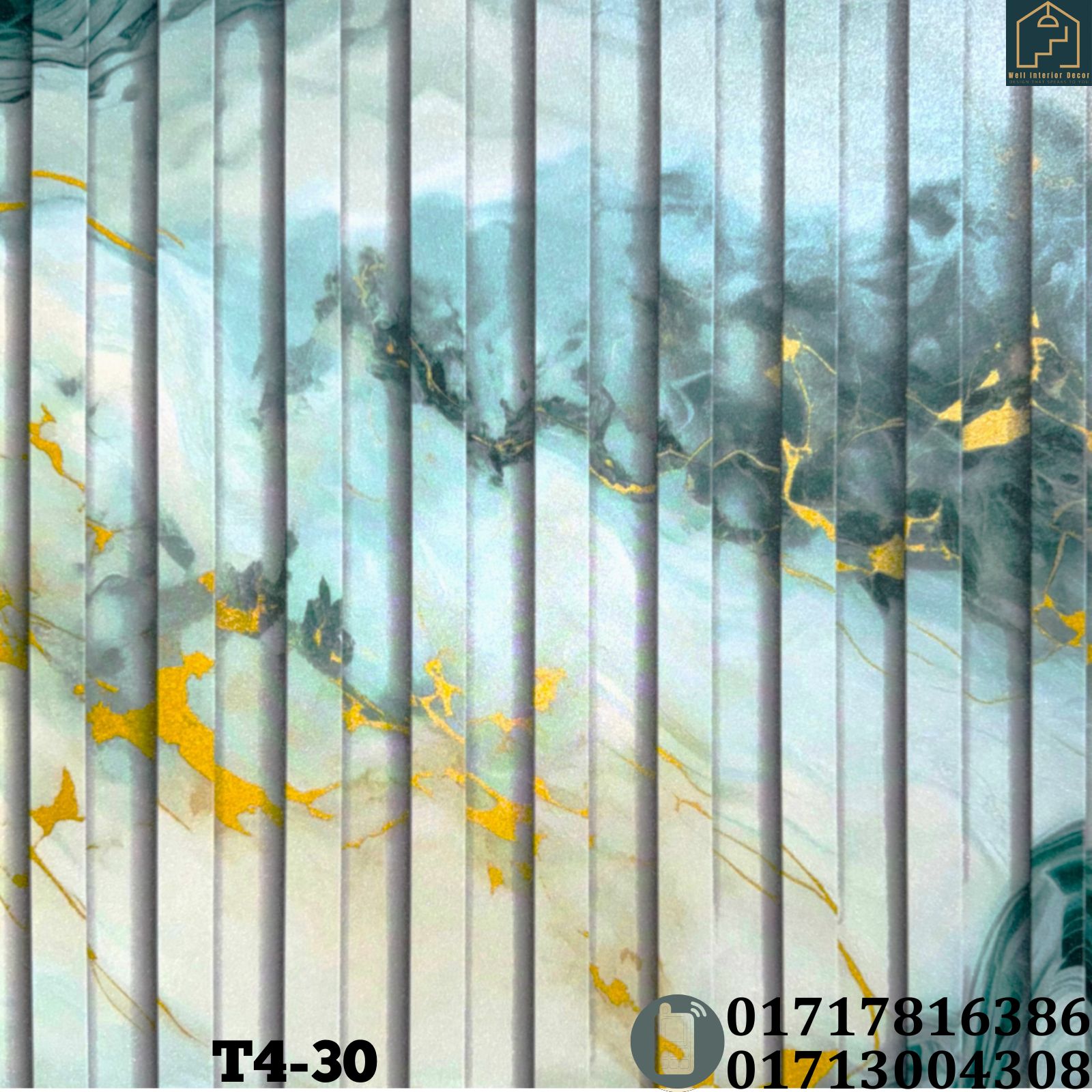 Wall Panel With Marble Pattern Deep Embossed Premium Quality Wallpaper - Image 6