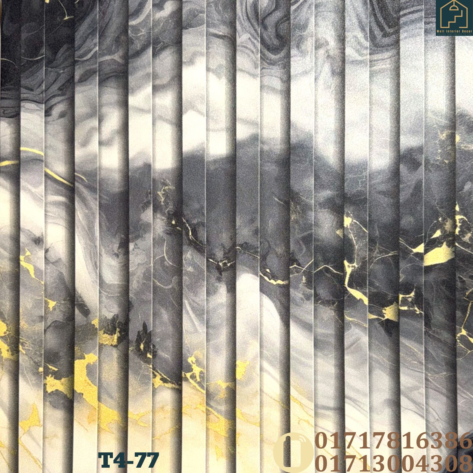 Wall Panel With Marble Pattern Deep Embossed Premium Quality Wallpaper - Image 9