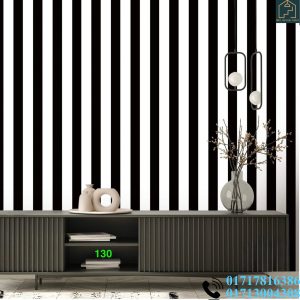 Black & White Wall Panel Deep Embossed Premium Quality Wallpaper