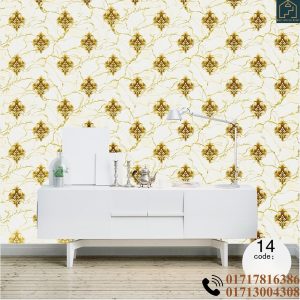 Marble Texture Victorian Pattern Deep Embossed High Quality Wallpaper