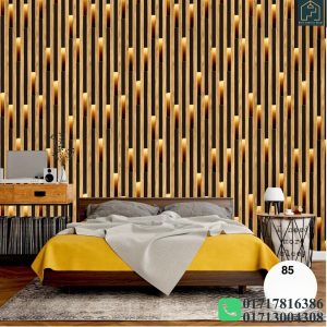 Wall Panel With Light Design Deep Embossed Premium Quality Wallpaper
